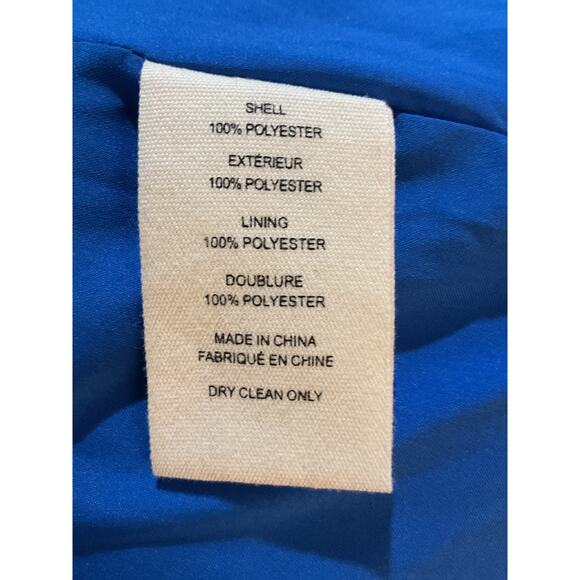 L'Agence 'Chamberlain' Blue Polyurethane Blazer Size 6 - Picture 6 of 6